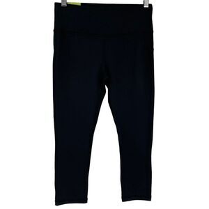 Marika Sport Dry Wik Tummy Control Slimming Athletic Leggings Black Women Medium